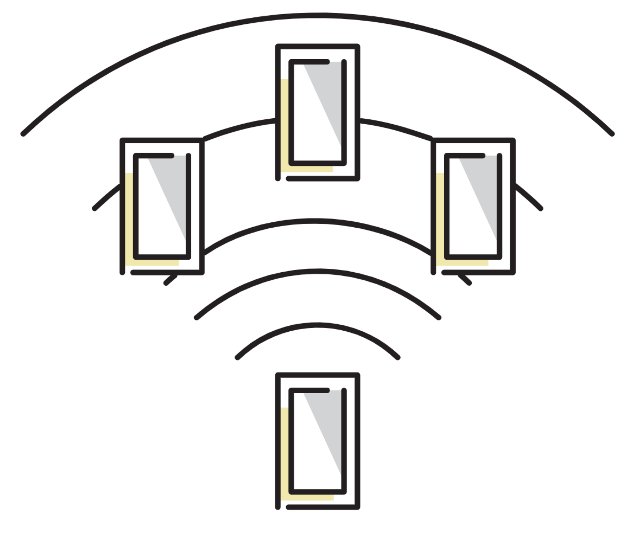 情報を送信するイメージ